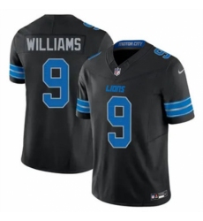 Youth Detroit Lions #9 Jameson Williams Black 2024 F U S E Vapor Limited Stitched Jersey