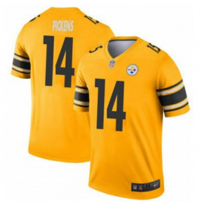 Men's Pittsburgh Steelers #14 George Pickens Vapor Limited Inverted Gold Stitched NFL Jersey