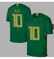 Oregon Ducks #10 Nix Green Nike College Football Jersey