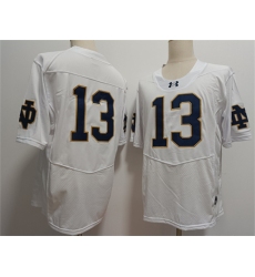 Men's Notre Dame Fighting Irish #13 Riley Leonard White 2024 F.U.S.E. Limited Stitched Jersey