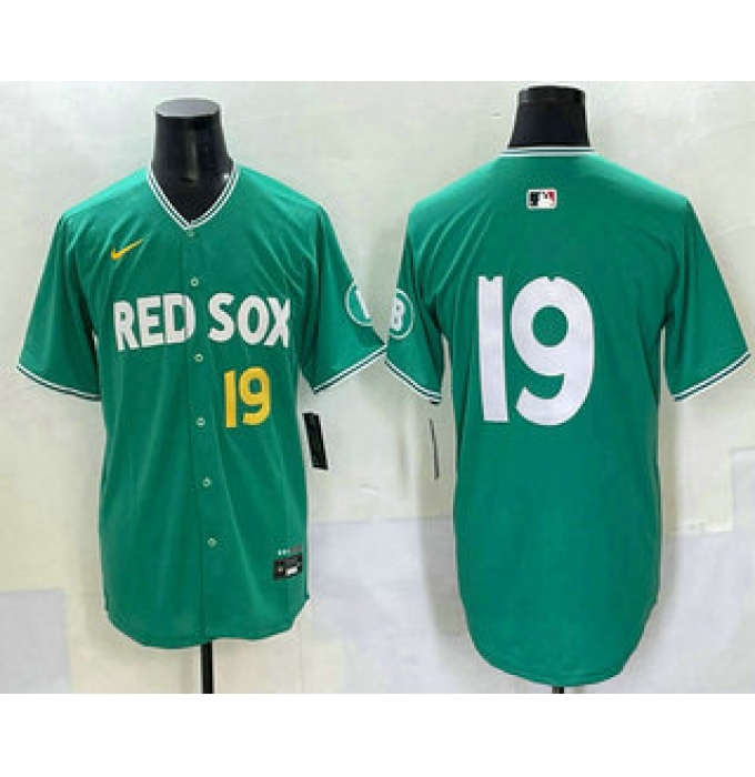 Men's Boston Red Sox #19 Roman Anthony Green 2025 City Connect Limited Jersey