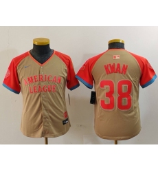 Women's Cleveland Guardians #38 Steven Kwan Cream 2024 All Star Limited Stitched Jersey