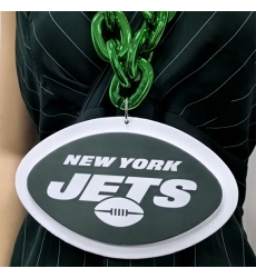 New York Jets Fan Chain, NFL fans, Team Logo Big necklace,  large  pendant, Medal gift clothing tag Accessories