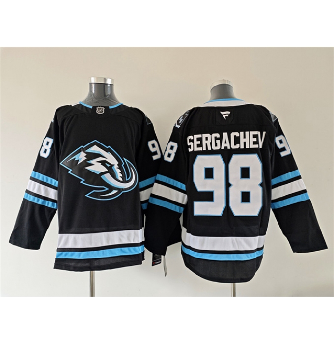 Men's Utah Mammoth #98 Mikhail Sergachev Navy 2025 Stitched Jersey