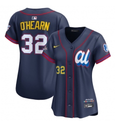 Women's American League #32 Ryan O'Hearn Navy 2025 All-Star Edition Limited Stitched Baseball Jersey(Run Small)