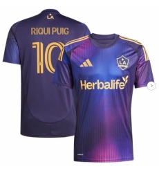 Mens LA Galaxy Riqui Puig adidas Navy 2025 RIZON Replica Player Jersey