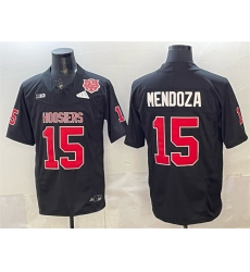 Mens Indiana Hoosiers #15 Fernando Mendoza Black F.U.S.E. 2025 National Champions Patch Stitched Football Jersey