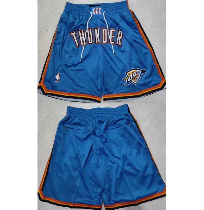 Men's Oklahoma City Thunder Blue Shorts (Run Small)