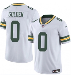 Men's Green Bay Packers #0 Matthew Golden White 2025 Vapor Untouchable Limited Football Stitched Jersey