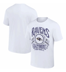 Men's Baltimore Ravens White X Darius Rucker Collection Vintage Football T Shirt