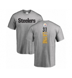 Pittsburgh Steelers #31 Justin Layne Ash Backer T-Shirt