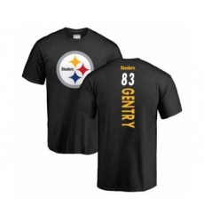 Pittsburgh Steelers #83 Zach Gentry Black Backer T-Shirt