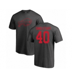 Football Buffalo Bills #40 Devin Singletary Ash One Color T-Shirt