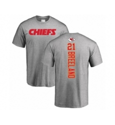 Football Kansas City Chiefs #21 Bashaud Breeland Ash Backer T-Shirt