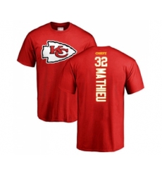 Football Kansas City Chiefs #32 Tyrann Mathieu Red Backer T-Shirt