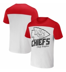 Men's Kansas City Chiefs Cream Red X Darius Rucker Collection Colorblocked T Shirt