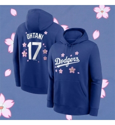Men's Los Angeles Dodgers #17 Shohei Ohtani Royal 2025 Tokyo Series Pullover Hoodie