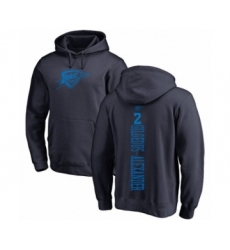 Basketball Oklahoma City Thunder #2 Shai Gilgeous-Alexander Navy Blue One Color Backer Pullover Hoodie