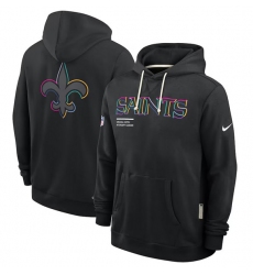 Men's New Orleans Saints Black 2025 Crucial Catch Dri-FIT Hoodie