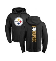 Football Pittsburgh Steelers #48 Bud Dupree Black Backer Pullover Hoodie