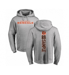 Football Cincinnati Bengals #89 Drew Sample Ash Backer Pullover Hoodie