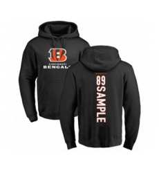 Football Cincinnati Bengals #89 Drew Sample Black Backer Pullover Hoodie