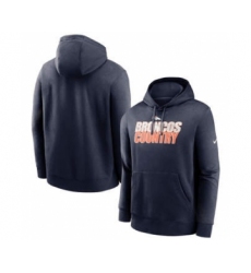 Men's Denver Broncos Navy Fan Gear Local Club Pullover Hoodie