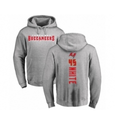 Football Tampa Bay Buccaneers #45 Devin White Ash Backer Pullover Hoodie