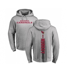Football Arizona Cardinals #1 Kyler Murray Ash Backer Pullover Hoodie