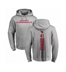 Football Arizona Cardinals #41 Kenyan Drake Ash Backer Pullover Hoodie