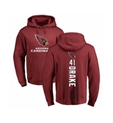 Football Arizona Cardinals #41 Kenyan Drake Maroon Backer Pullover Hoodie