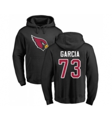 Football Arizona Cardinals #73 Max Garcia Black Name & Number Logo Pullover Hoodie