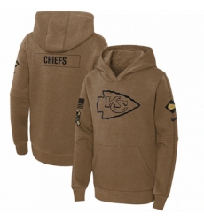 Youth Kansas City Chiefs Nike Brown 2023 Salute to Service Club Fleece Pullover Hoodie