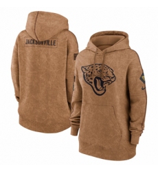 Women's Jacksonville Jaguars Nike Brown 2023 Salute to Service Pullover Hoodie