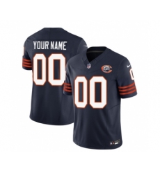 Men's Chicago Bears Active Player Custom 2023 F.U.S.E. Navy Throwback Limited Football Stitched Jersey
