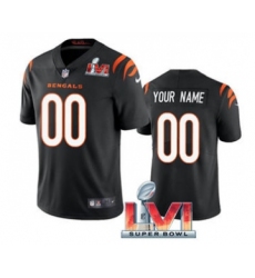 Men's Cincinnati Bengals ACTIVE PLAYER Custom Black 2022 Super Bowl LVI Vapor Limited Stitched Jersey