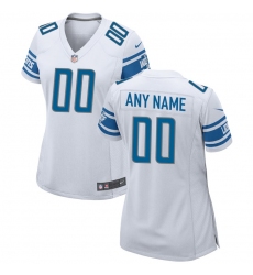Women's Detroit Lions Nike White Custom Team Color Game Jersey