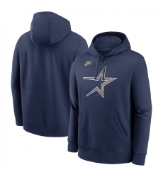 Men's Houston Astros Navy Cooperstown Collection Logo Club Pullover Hoodie