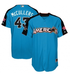 Men's Majestic Houston Astros #43 Lance McCullers Replica Blue American League 2017 MLB All-Star MLB Jersey