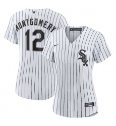 Women's Chicago White Sox #12 Colson Montgomery White Cool Base Stitched Baseball Jersey