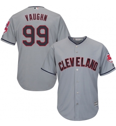 Youth Majestic Cleveland Indians #99 Ricky Vaughn Replica Grey Road Cool Base MLB Jersey
