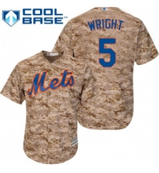 Women's Majestic New York Mets #5 David Wright Authentic Camo MLB Jersey