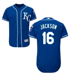 Men's Majestic Kansas City Royals #16 Bo Jackson Royal Blue Alternate Flex Base Authentic Collection MLB Jersey