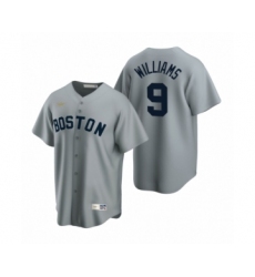 Men's Boston Red Sox #9 Ted Williams Nike Gray Cooperstown Collection Road Jersey