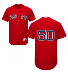Men's Majestic Boston Red Sox #50 Mookie Betts Red Alternate Flex Base Authentic Collection MLB Jersey