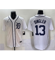 Men's Detroit Tigers #13 Dillon Dingler Cool Base Stitched Baseball Jersey