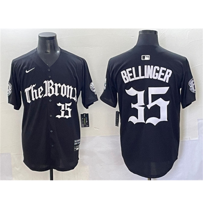 Men's New York Yankees #35 Cody Bellinger Black 'Gothic Legacy Edition' Vapor Premier Limited Stitched Baseball Jersey