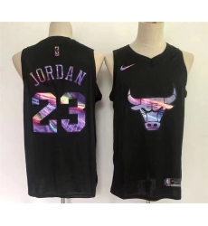 Men's Chicago Bulls #23 Michael Jordan Black Stitched Basketball Jersey