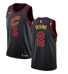 Men's Nike Cleveland Cavaliers #2 Kyrie Irving Authentic Black Alternate NBA Jersey Statement Edition