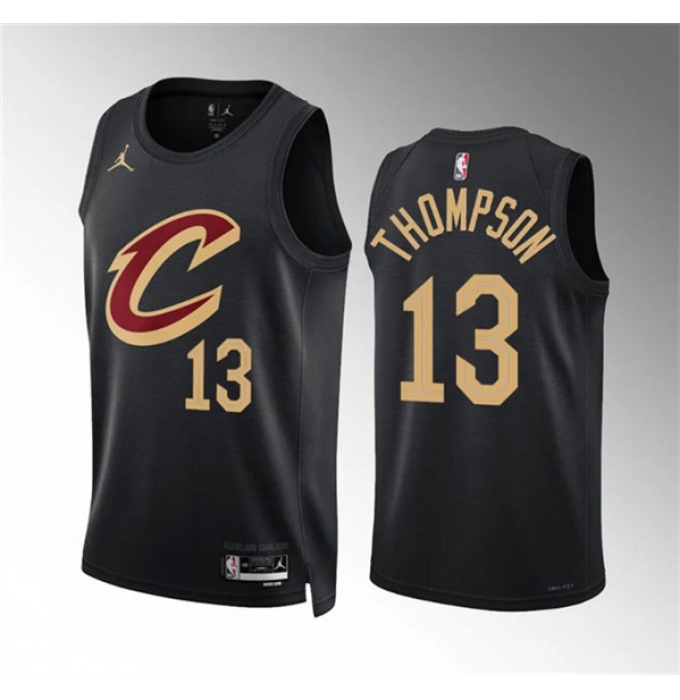 Men's Cleveland Cavaliers #13 Tristan Thompson Black Statement Edition Stitched Jersey